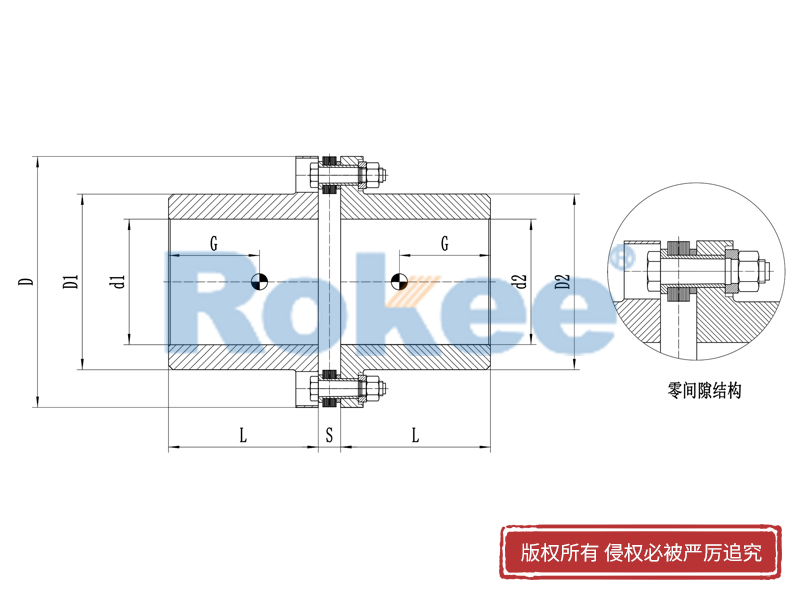 RLA單膜片聯(lián)軸器,RLA標(biāo)準(zhǔn)單節(jié)膜片聯(lián)軸器