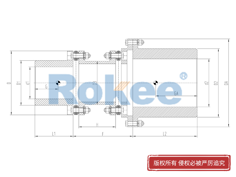 RLAF大小軸裝膜片聯(lián)軸器