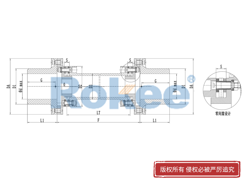 RLAT雙膜片聯(lián)軸器,RLAT超長軸距膜片聯(lián)軸器