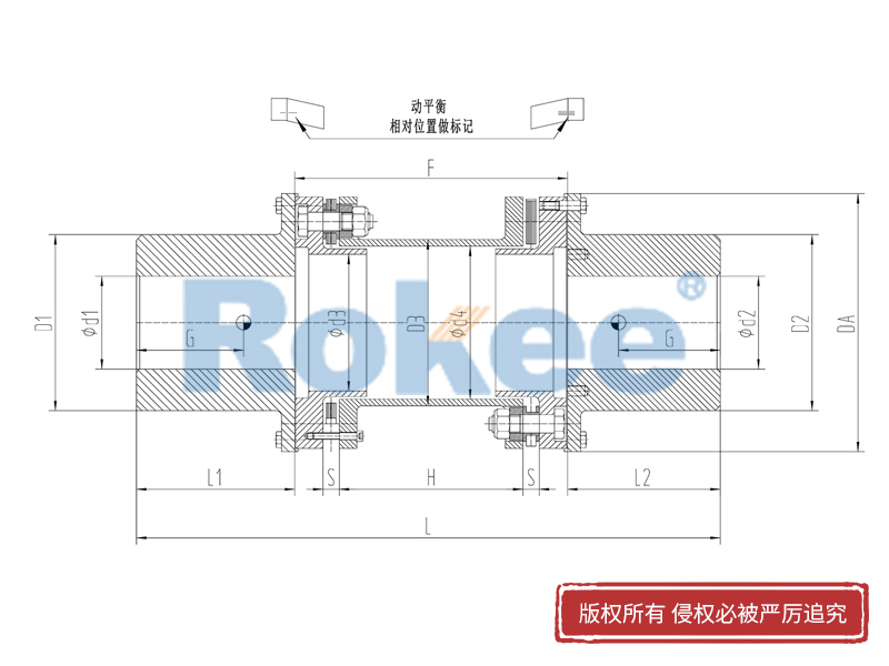 RLQA無法蘭快裝膜片聯(lián)軸器